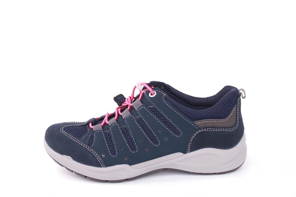 IMAC Damen Halbschuh Wanderschuh Schnellschnürung blau grau S12 156650 36 | blu/blu | 