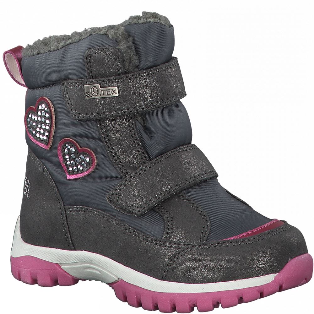 s.Oliver Mädchen Winterboots Tex - Membran S20 5-5-36416-25 28 | 201 GREY COMB | 