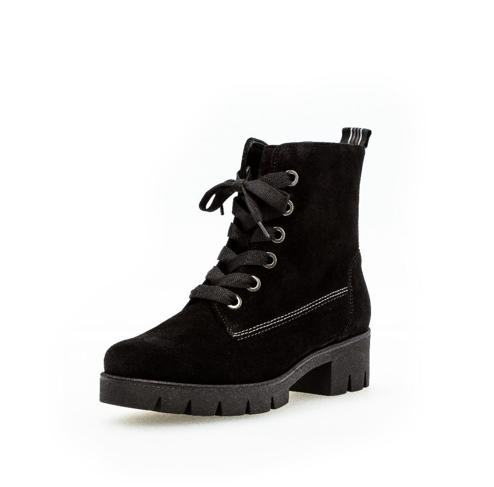 Gabor Schnürstiefelette schwarz S21 71.711.17 5 | schwarz | F