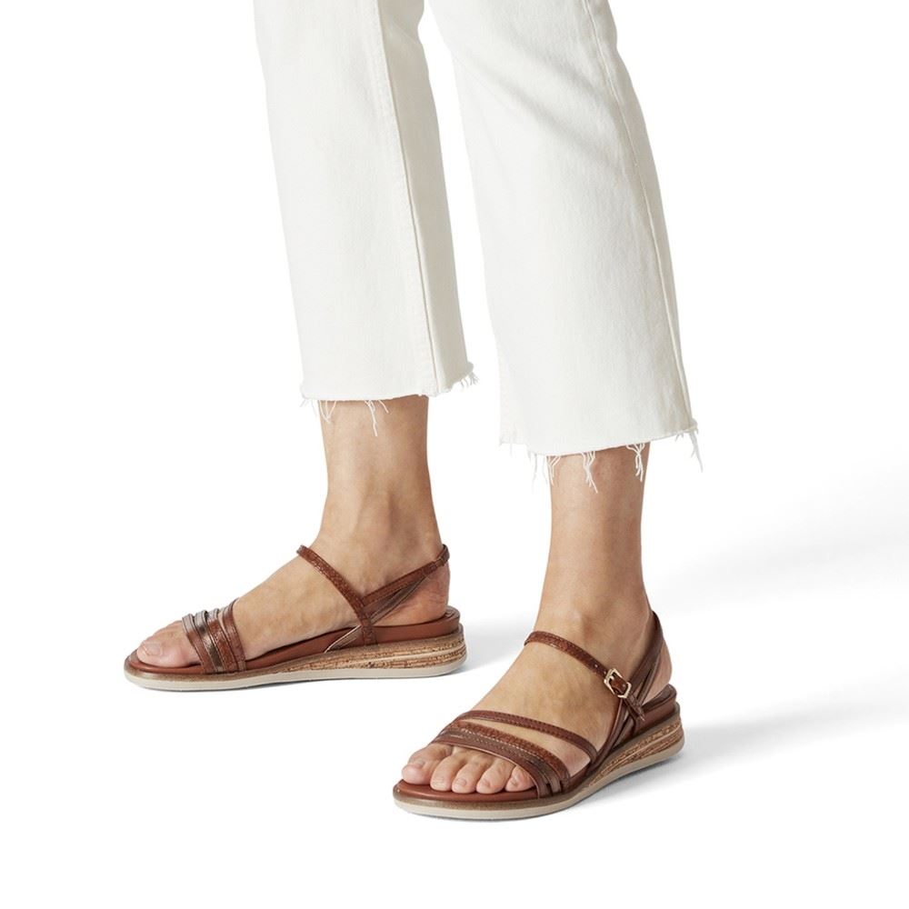Tamaris Sandalette cognac komb 1-1-28269-28 40 | 392 COGNAC COMB | 