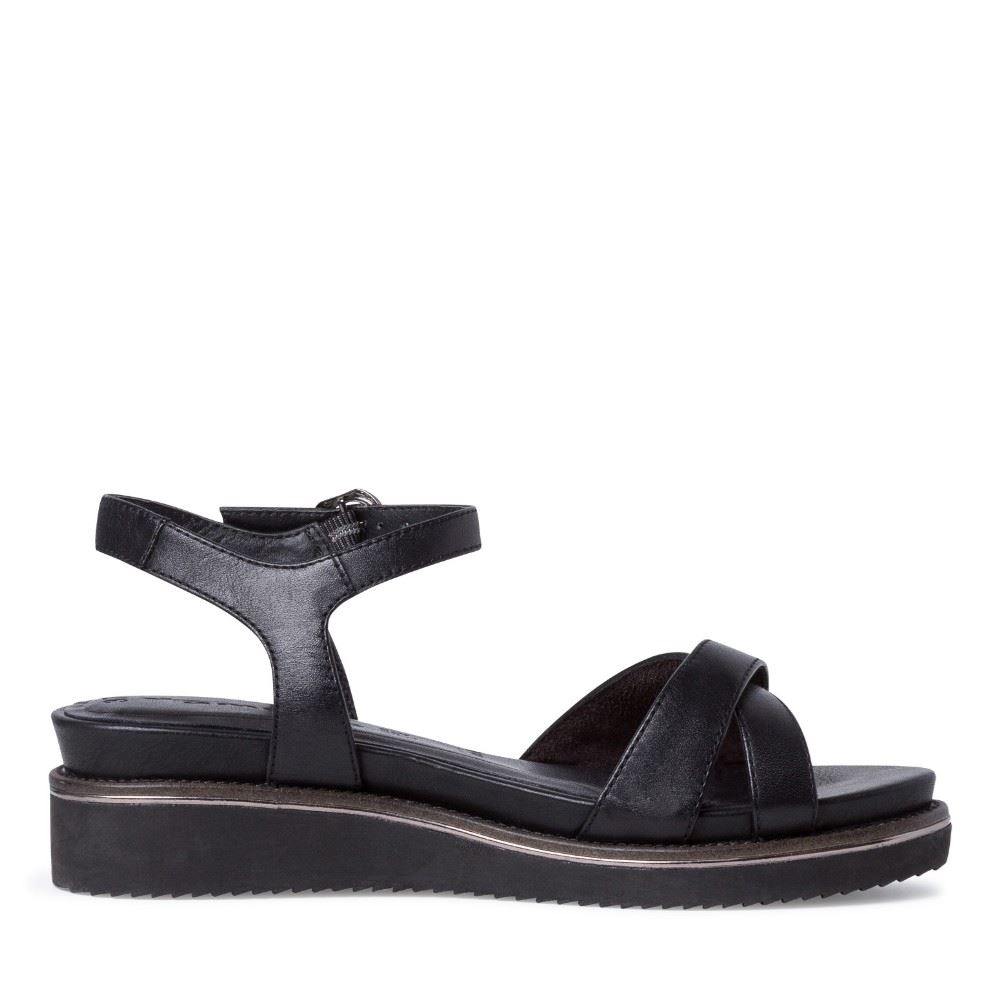 Tamaris Sandale Riemchensandale schwarz 1-1-28225-26 38 | 903 BLACK LEATH | 