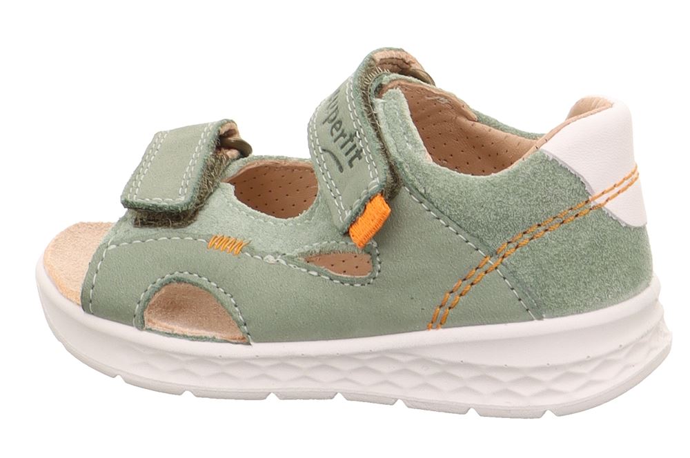 superfit LAGOON Sandale mit Klettverschluss hellgrün/orange S13  1-000510-7500 