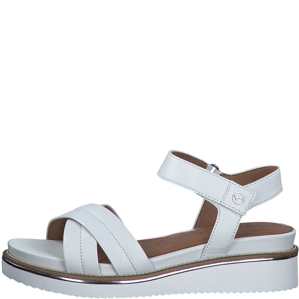 Tamaris Sandalette Leder white S13  1-1-28225-20 