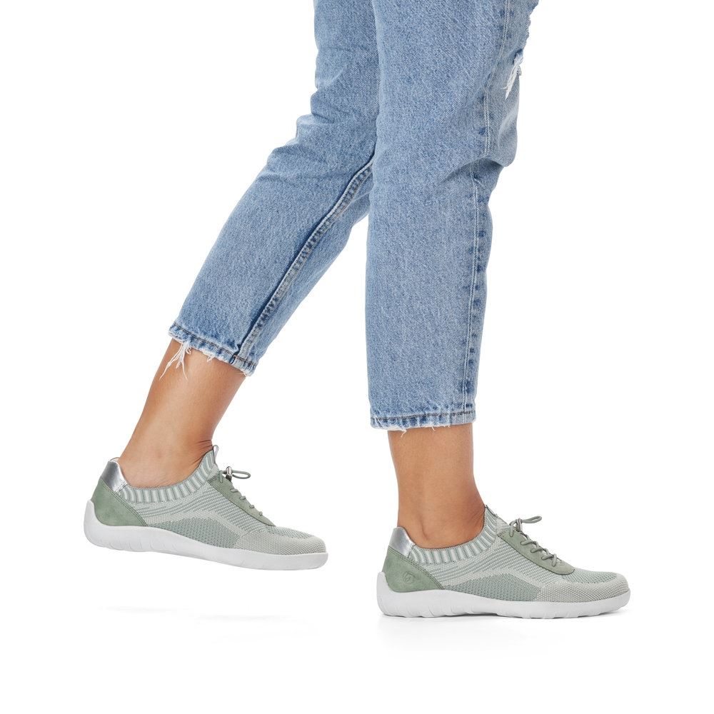 Remonte Damen Slipper mintgrün S13 R3518-52 39 | mint-vanilla/pe | G