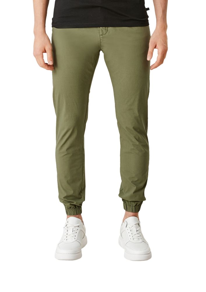 QS designed by Herren Jogpants Tapered leg- Hose grün S12  2113726 XXL | 7812 khaki/oliv | 
