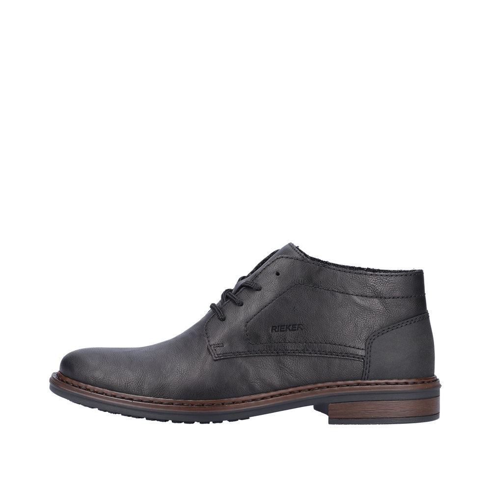 Rieker Antistress Herren Schnürstiefel Extraweite schwarz S23 17604-00 43 | schwarz/schwarz | H
