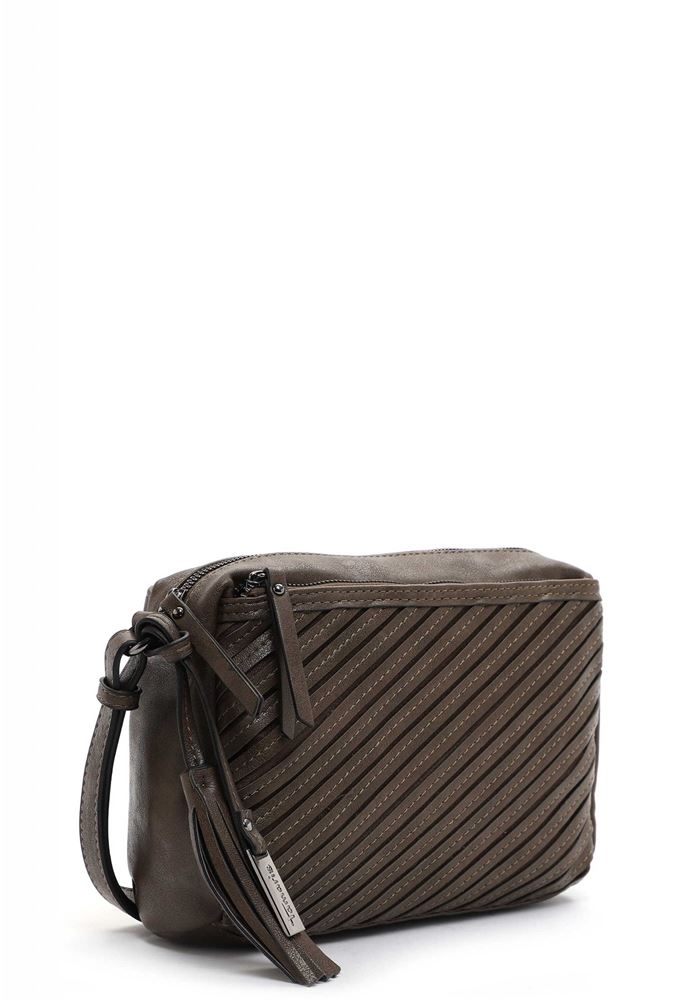 Tamaris Crossbody-Bag Umhängetache Julina Streifen- Design grün S22 32021,951 