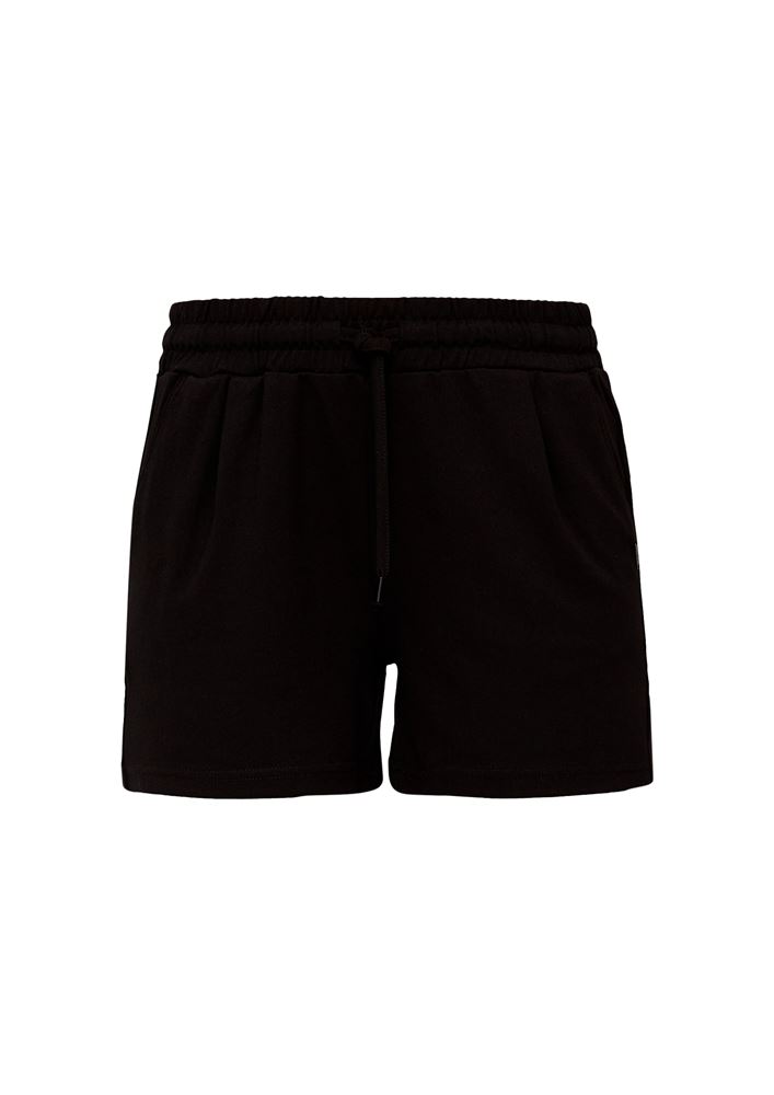 QS designed by Regular: Shorts aus Viskosemix orange, schwarz S13  2131211 