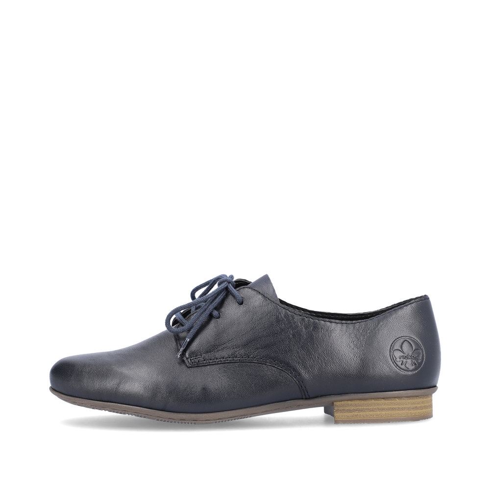 Rieker Antistress Damen Schnürschuh Leder klassisch blau S13 51900-14 