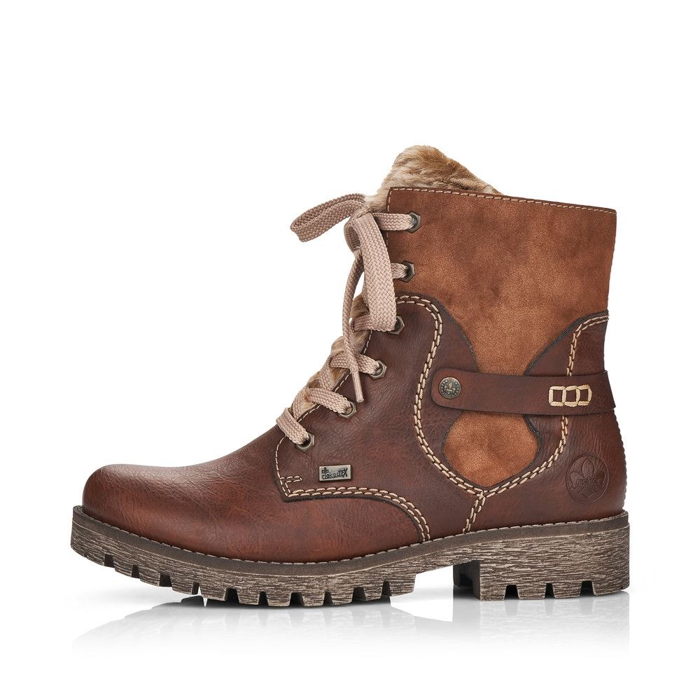 Rieker Antistress Schnürboot Schnürstiefel TEX- Membran braun S21 785G1-23 