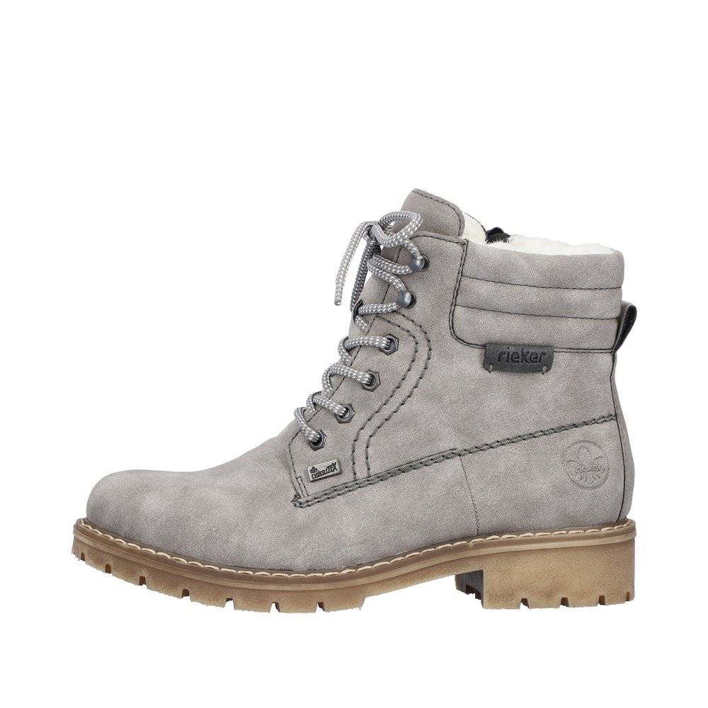 Rieker Antistress Damen Schnürboot Schnürstiefelette TEX- Membran Warmfutter grau S22 Y9125-40 