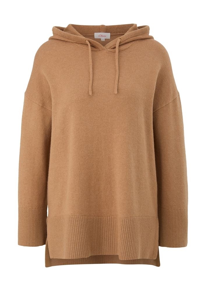 s.Oliver Strickpullover im Oversized-Schnitt grau, braun S13  2121115 46 | 84W5 BROWN | 