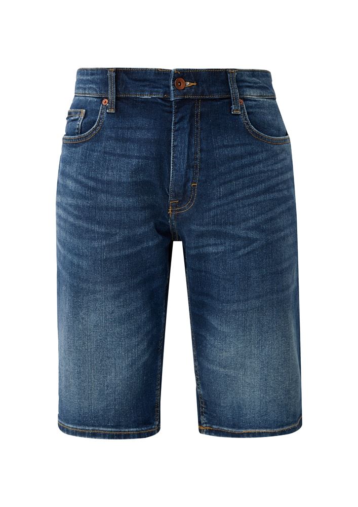 QS deigned by Regular: Herren Denimshorts aus Baumwollstretch blau S13  2133044 