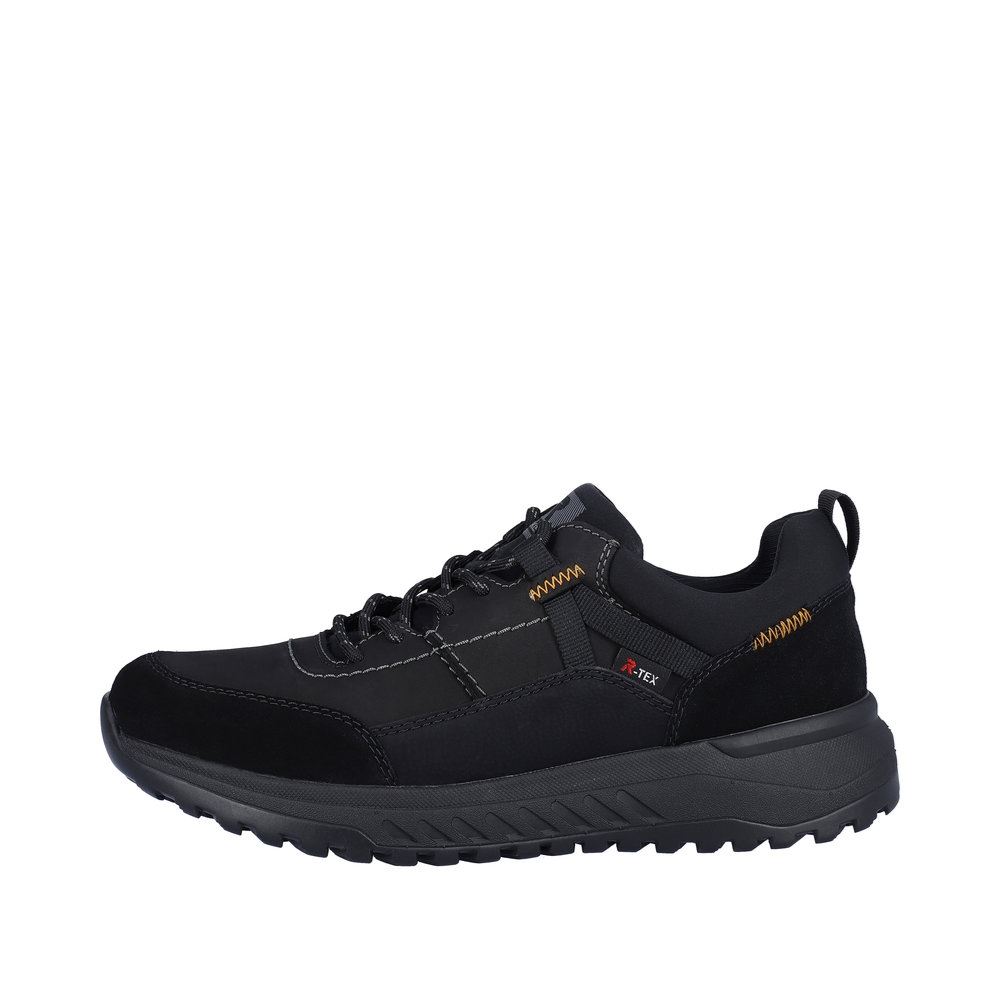 Rieker Evolution Herren Sneaker Rauleder TEX- Membran Wechselfußbett Komfortweite schwarz S23 U0100-00 
