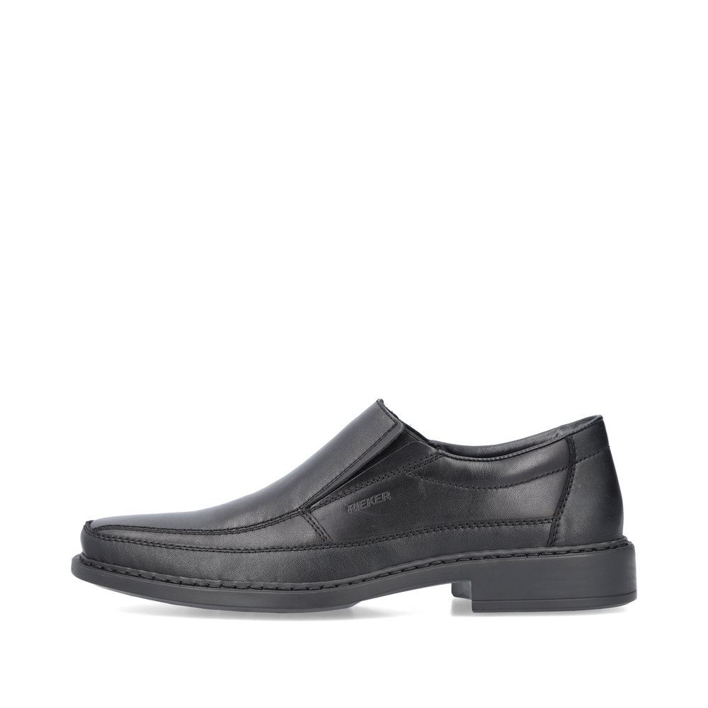 Rieker Antistress Herren Slipper elegant Leder Extraweite- H schwarz S13 B0873-00 