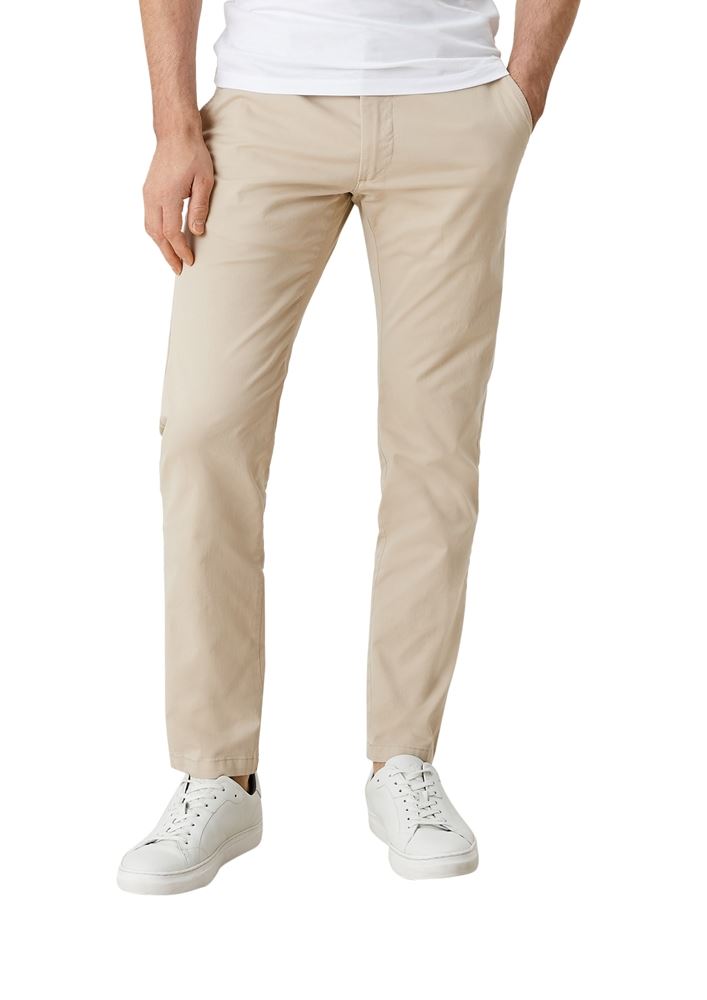 s.Oliver Herren Chino Stoffhose Baumwollstretch beige S12 2114683 