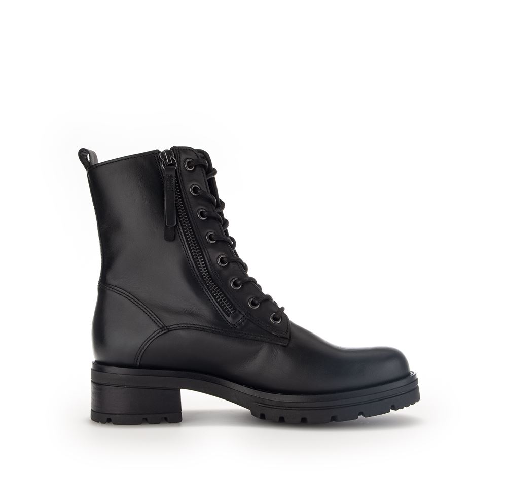 Gabor Biker Boots Leder Wechselfußbett schwarz S23 32.785.87 