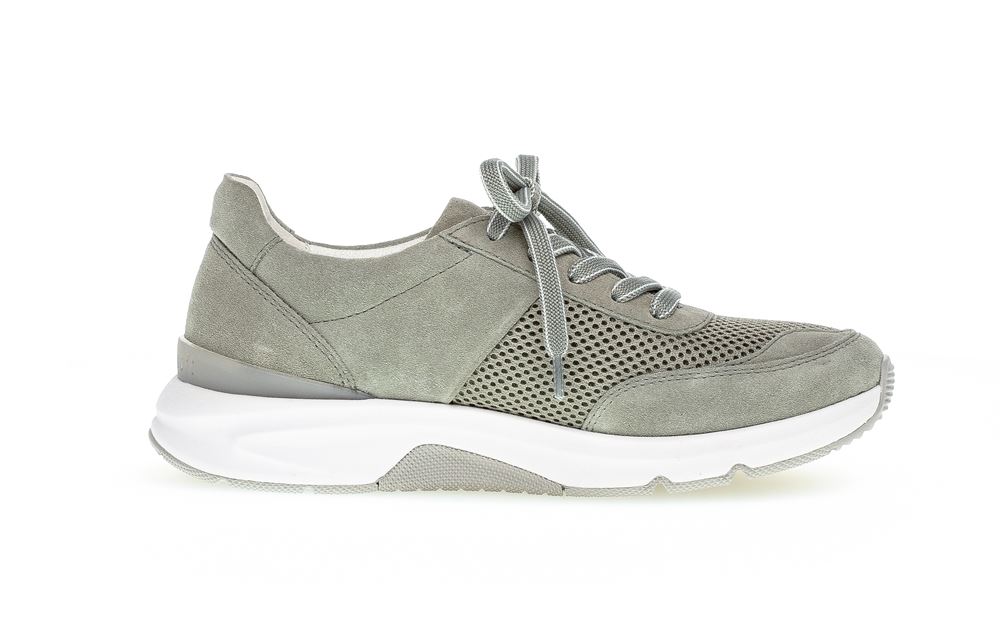 Gabor rollingsoft Damen Sneaker low Materialmix grün S13 26.897.41 