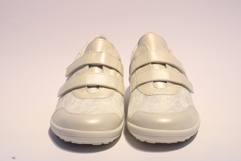 ACO Halbschuh Klettverschluss NANI weiß 204/8489 41 | 290 ice | 