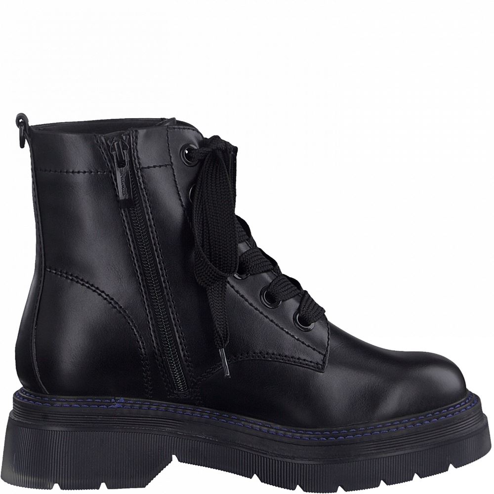 Tamaris Stiefelette Schnürschuh schwarz S21  1-1-25222-27 