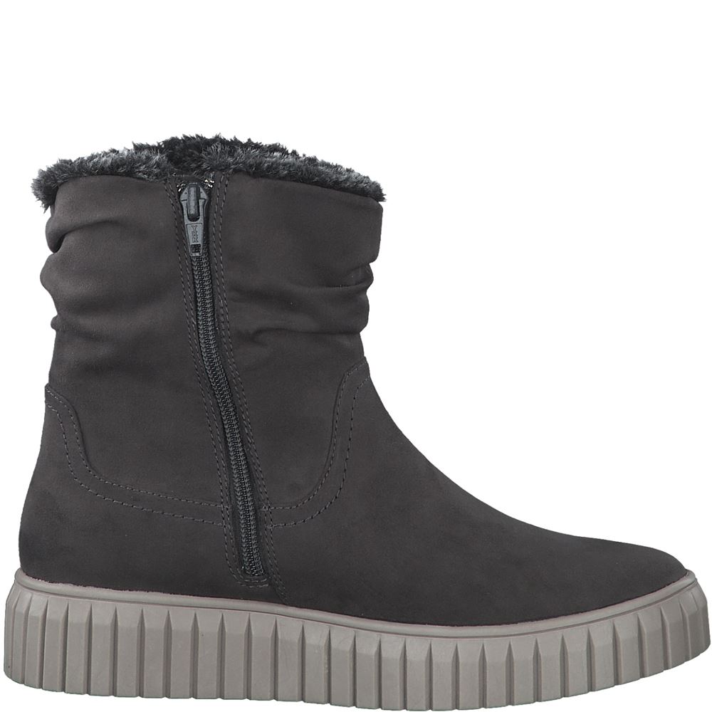s.Oliver Damen Winterstiefelette Winterboots Warmfutter Plateausohle grau S22 5-5-26455-29 