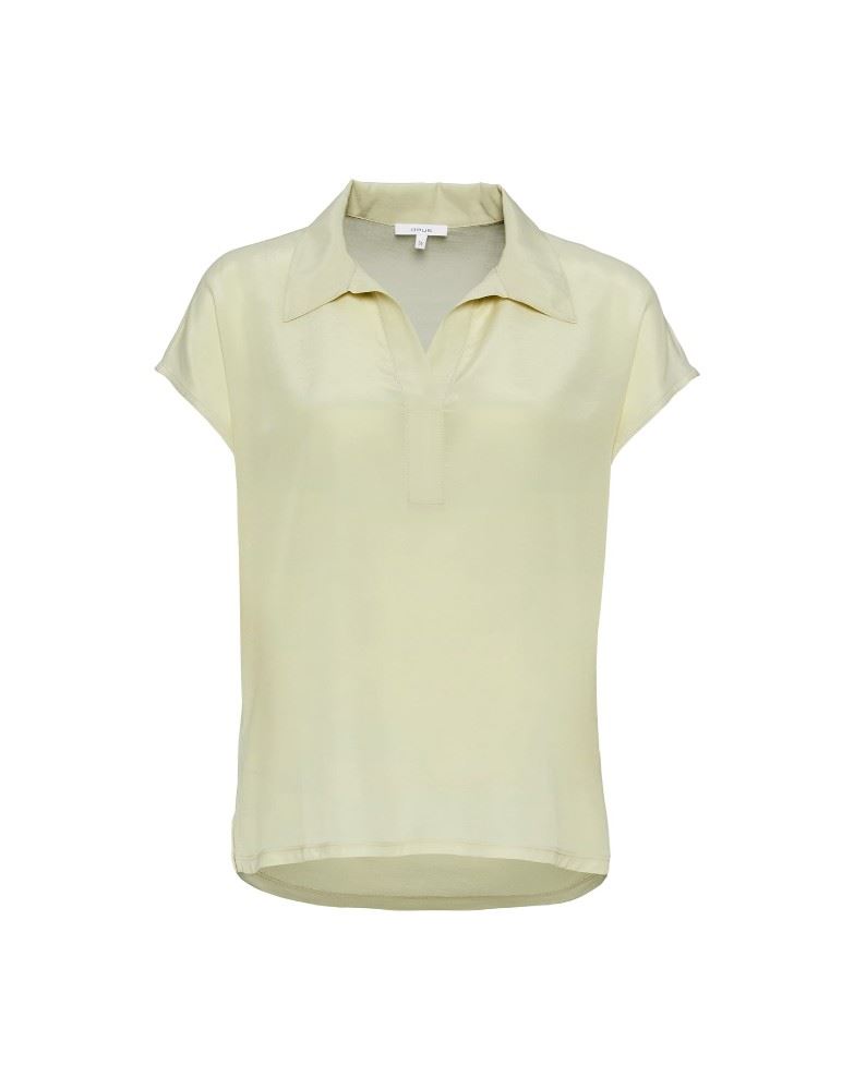 OPUS Shirt Sylvaino Blusenkragen beige grün S12  1003899206100 