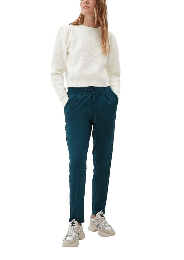 QS designed by Strickpullover mit Strukturmuster weiß S22  2124691 XL | 0200 WHITE | 