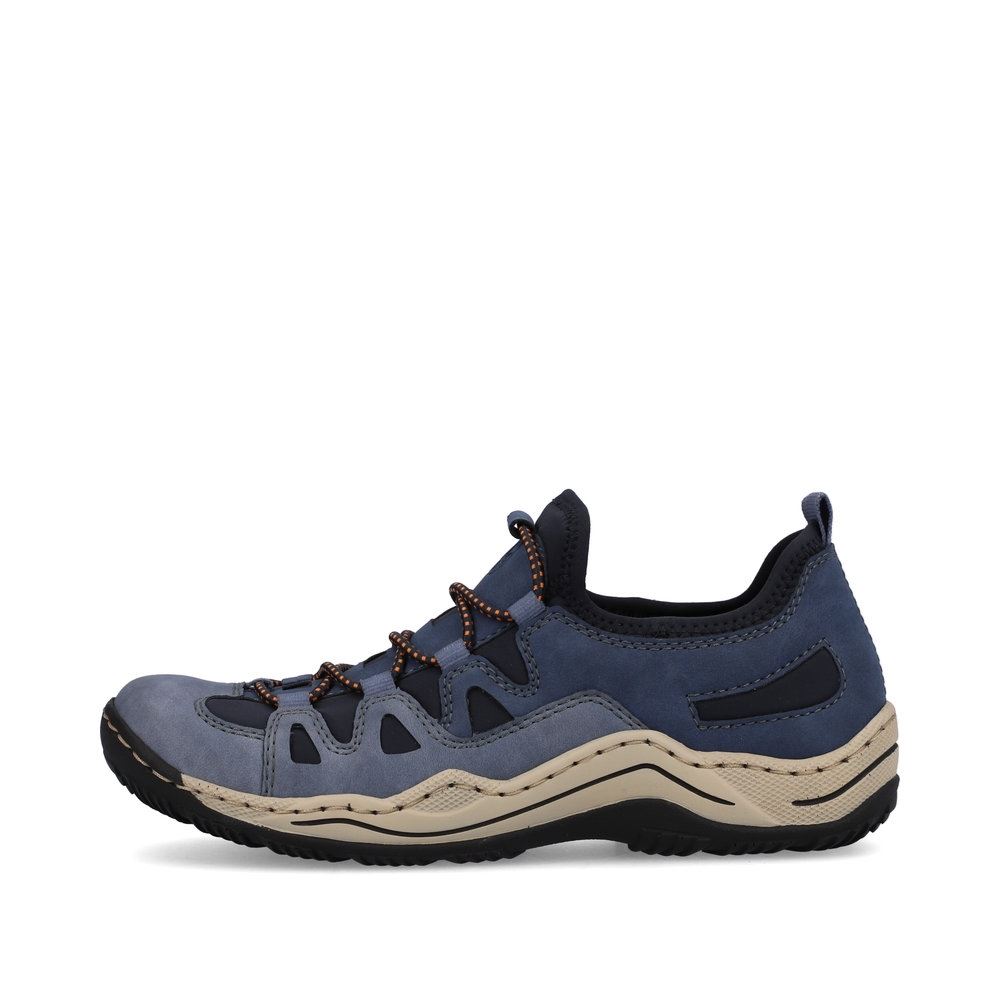 Rieker Antistress Damen Slipper sportlich herausnehmbarer Decksohle blau S13 L0546-14 