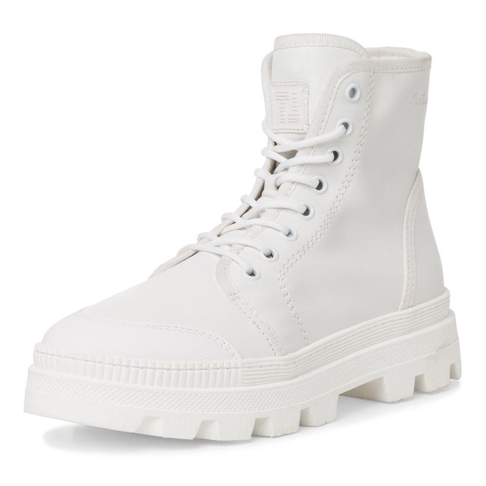 Tamaris Stiefelette Sommer- Boots TOUCHit- Fußbett derbe Sohle fuxia, white leather  S13  1-1-25406-20 