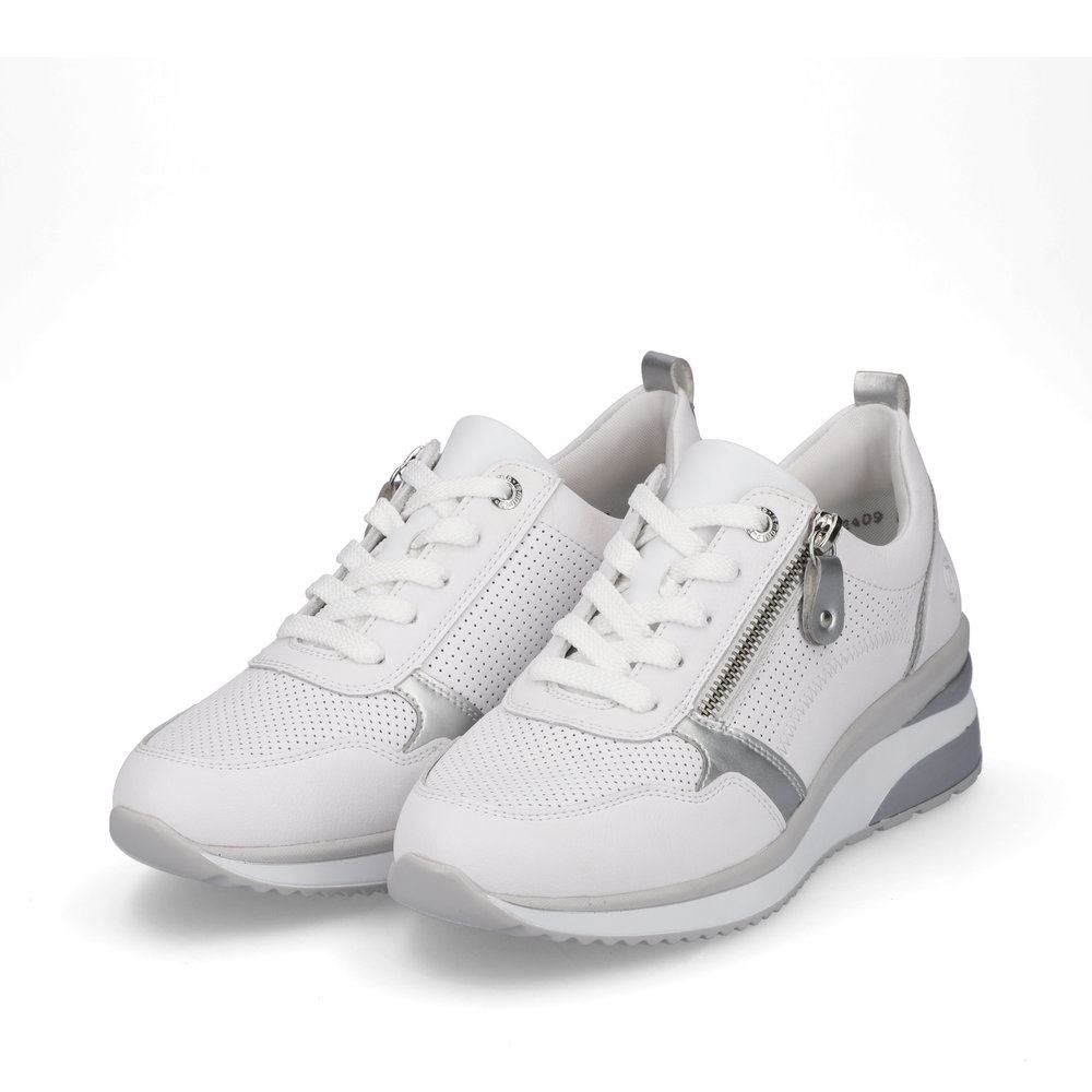 Remonte Sneaker weiß Reißverschluss S13  D2409-80 41 | weiss/weiss/sil | G
