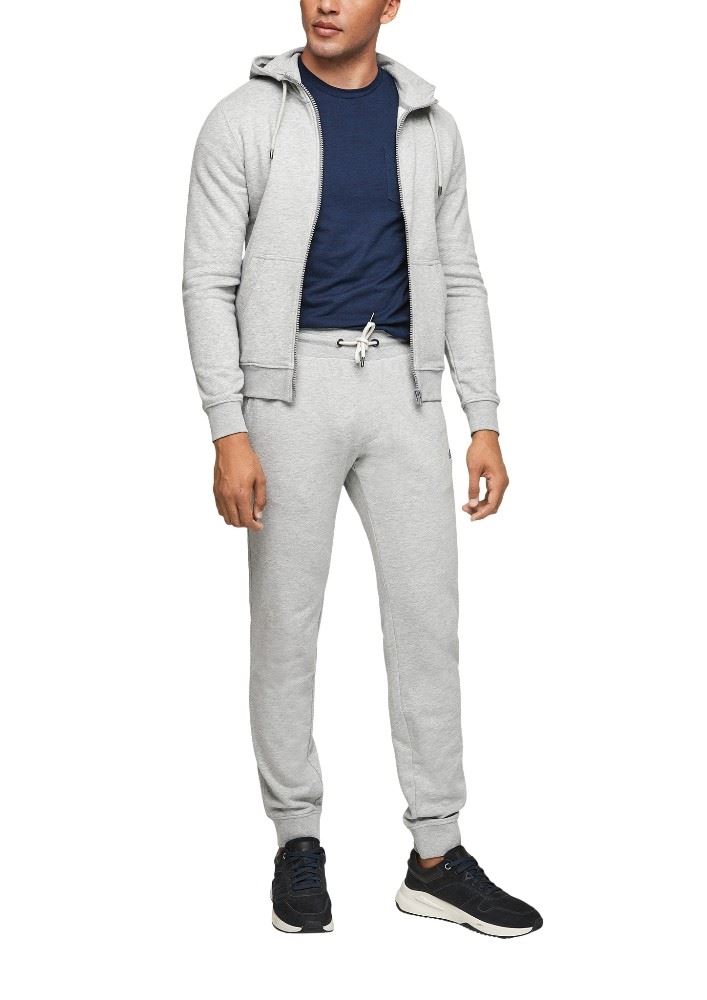 s.Oliver Sweatjacke Kapuze Taschen Noos grau 2055093 