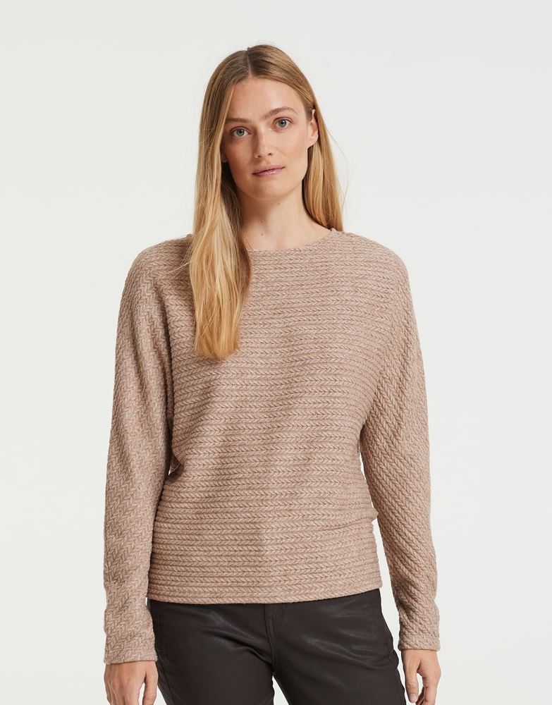 OPUS Sweater Gelai braun S22 10095910758100 44 | 20008 nutmeg | 