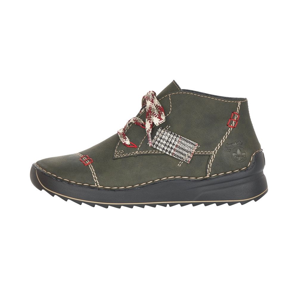 Rieker Antistress Boots Schnürschuh Schnürstiefel grün 51534-54 