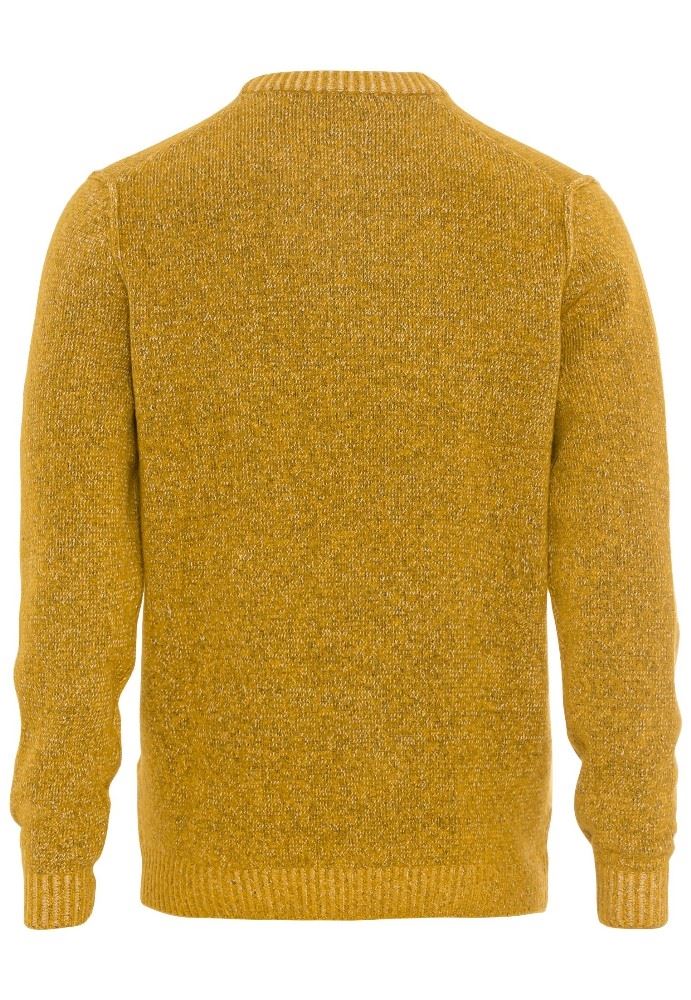 Camel Active Strickpullover Rundhals gelb S21 6K19409549 