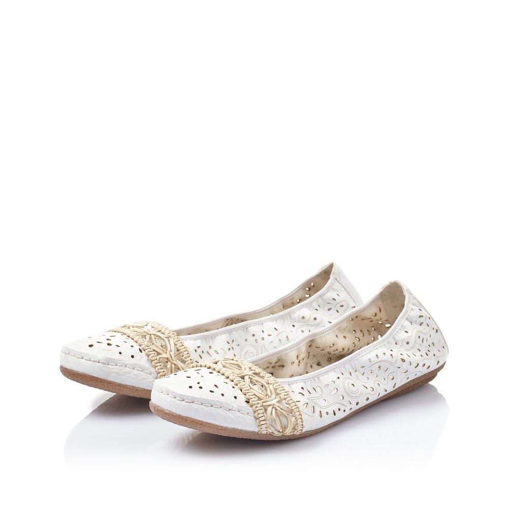 Rieker Damen Ballerinas altweiß S13  41466-81 