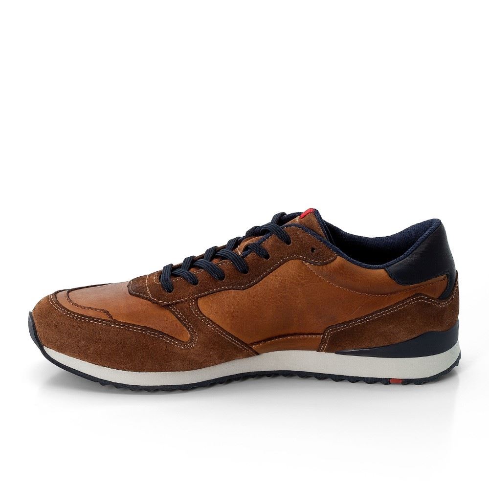 LLOYD EDMOND Sneaker Schnürschuh Leder braun S21 20-900-12 