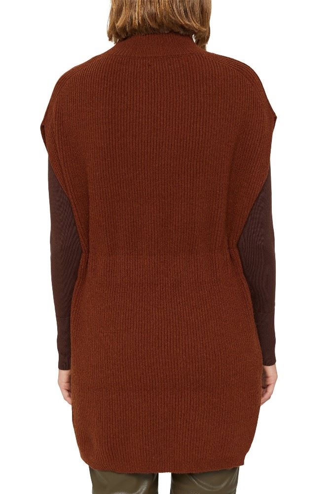 ESPRIT Poncho mit Gürtel aus responsible wool 091EA1Q312 