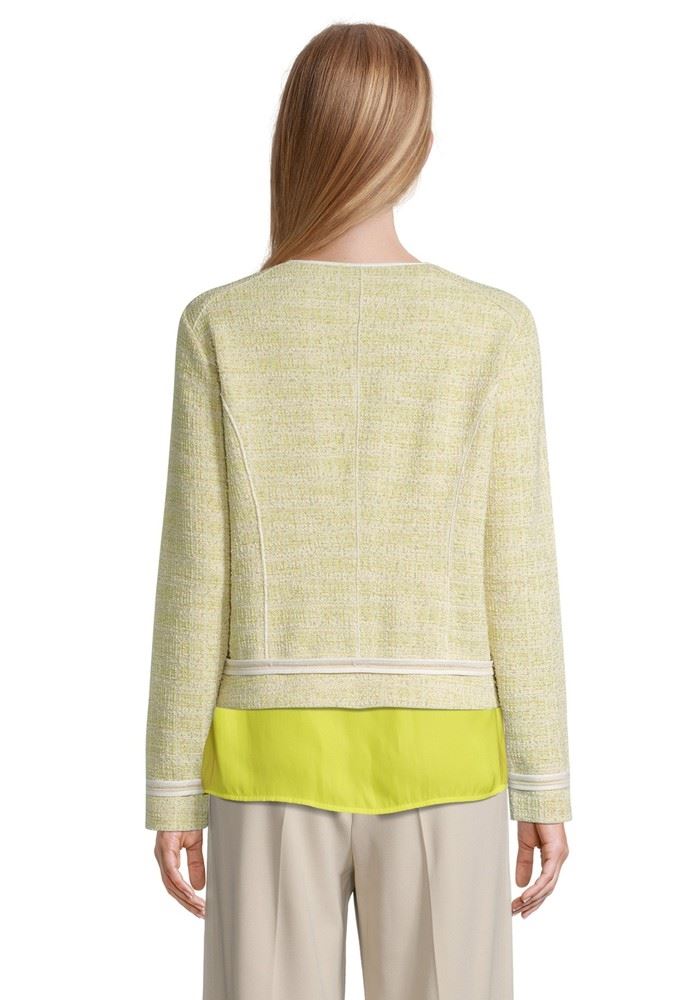 Betty Barclay Shirtjacke Rundhalsausschnitt  gelb 42462211 40 | 1821 Cream/Yell | 