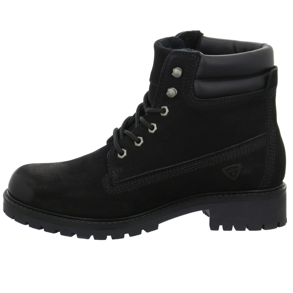 Tamaris Schnür-Stiefelette schwarz 1-1-25242-29 36 | 031 BLACK PULL | 