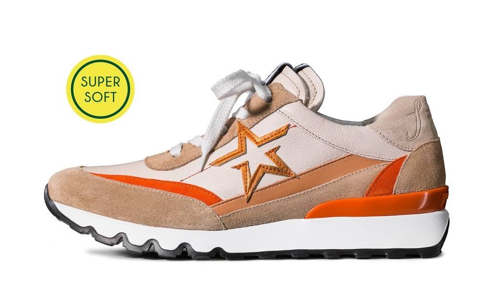 Paul Green Sneaker Schnürer Super Soft Leder beige 4954 