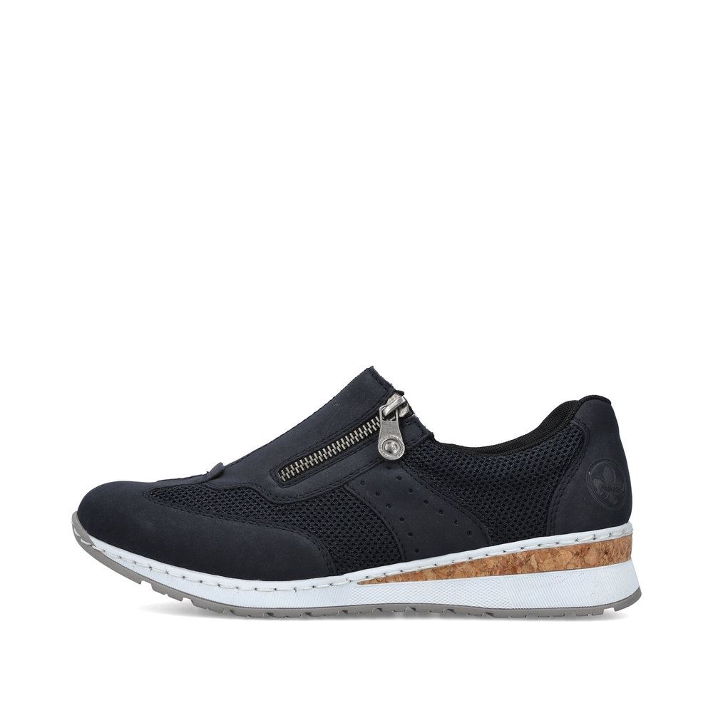 Rieker Antistress Damen Slipper Keilabsatz blau S13 54474-14 