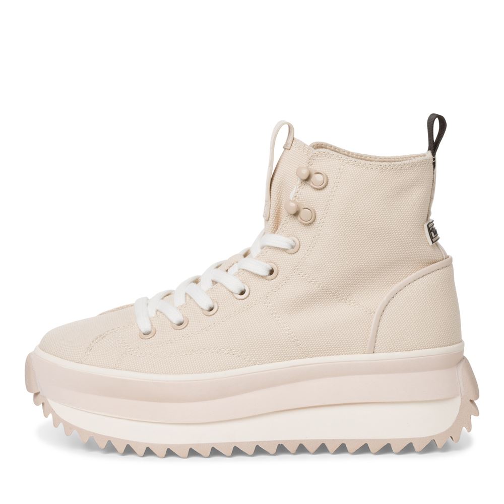 Tamaris Sneaker High Plateausohle Textil weiß, beige S13 1-1-25201-20 41 | 100 WHITE | 