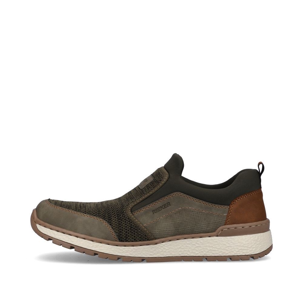 Rieker Antistress Herren Slipper Wechselfußbett grün S13 B9051-54 