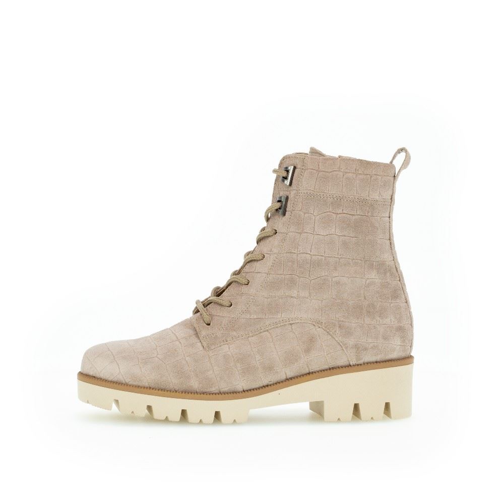 Gabor Schnürstiefelette beige S21 72.776.82 