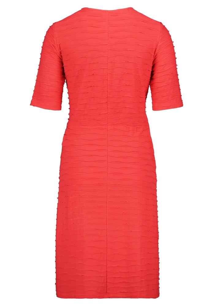 Betty Barclay Jerseykleid V- Ausschnitt Figurnah Eingrifftaschen rot S13 13841008 