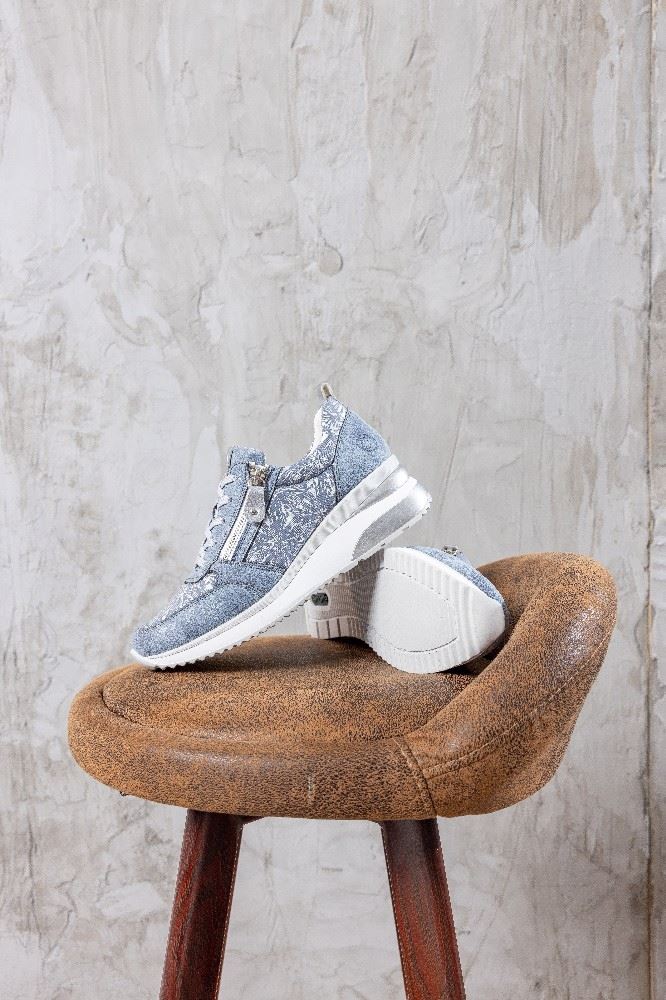 Remonte Damen Sneaker ozeanblau D2401-12 