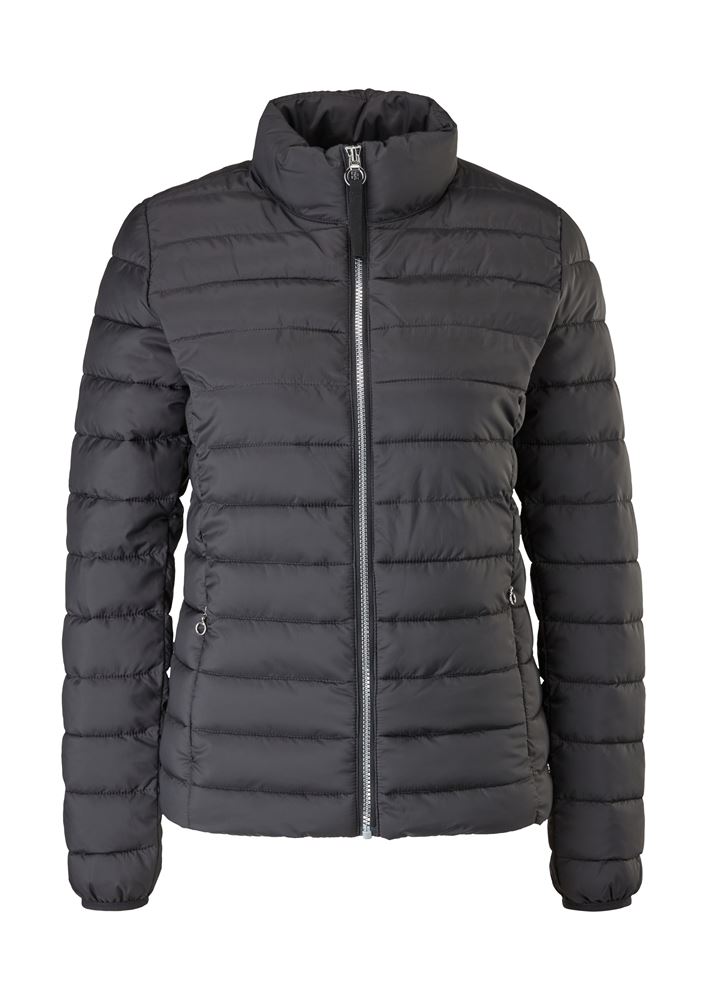 s.Oliver leichte  Damen Steppjacke Stehkragen blau schwarz S22  2116407 44 | 9999 GREY/BLACK | 