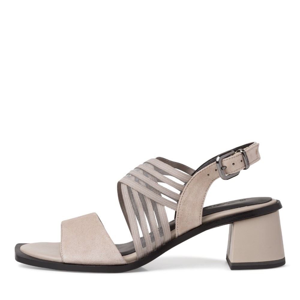 Tamaris Sandalette taupe TOUCHit Fussbett S12 1-1-28354-28 37 | 341 TAUPE | 
