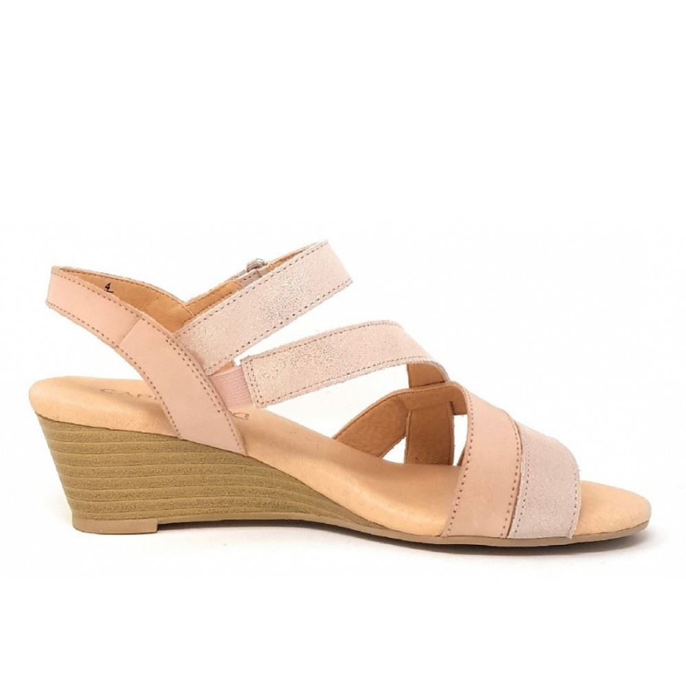 Caprice Keilsandale Leder 9-9-28214-22 6 | 549 ROSE SHINY | 