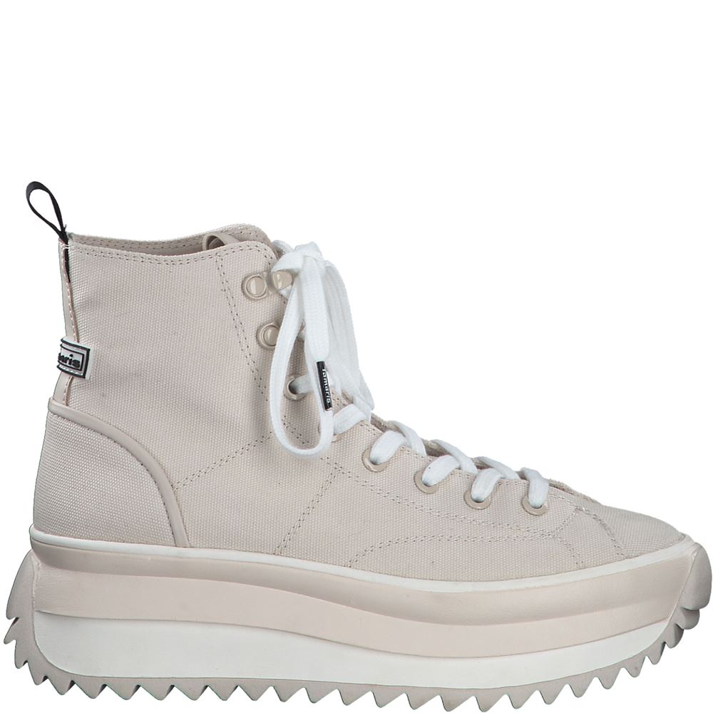 Tamaris Sneaker High Plateau- Sohle beige S12  1-1-25201-28 
